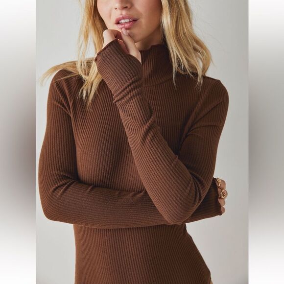 Free People Mock On The Spot Bodysuit White S - Picture 3 of 5